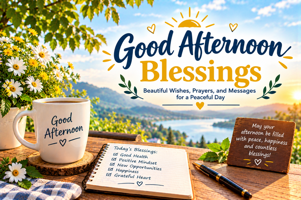 Good Afternoon Blessings: Beautiful Wishes, Prayers, and Messages for a Peaceful Day